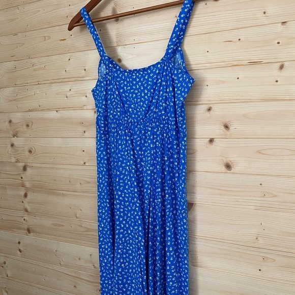 NEW Banana Republic XS Blue Floral Patterned Lightweight Stylish Sundress - Picture 3 of 10